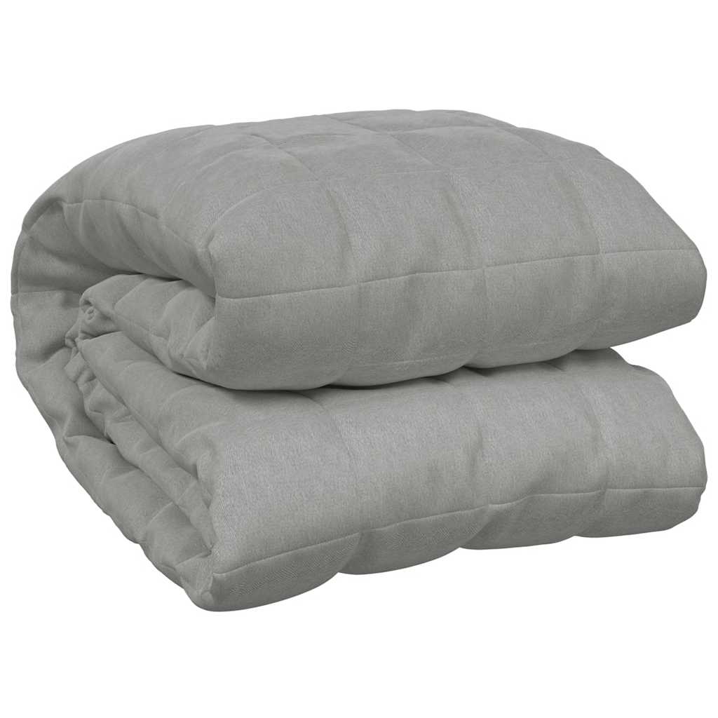 Vidaxx vægtet tæppe 220x235 cm 15 kg stof grå