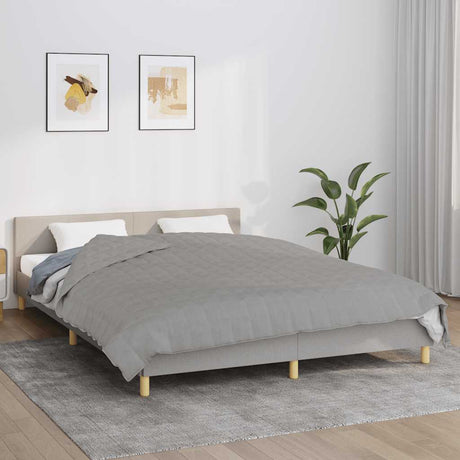 Vidaxx vægtet tæppe 220x235 cm 15 kg stof grå