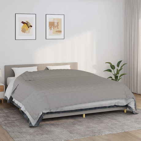 Vidaxx vægtet tæppe 220x260 cm 11 kg stof grå