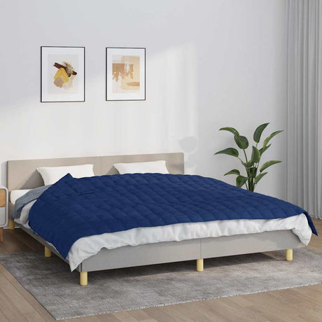 Vidaxx vægtet tæppe 155x220 cm 7 kg stof blåt