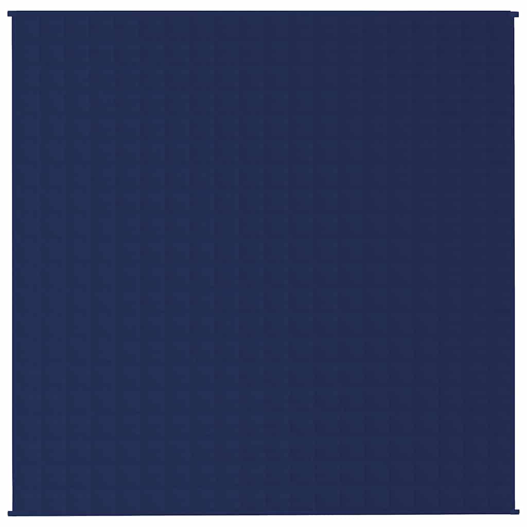 Vidaxx vægtet tæppe 200x200 cm 9 kg stof blåt