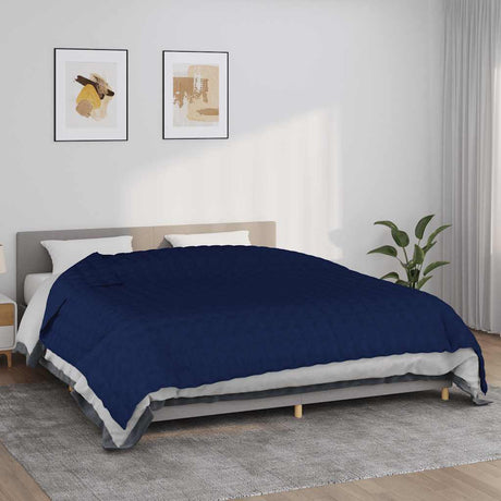 Vidaxx vægtet tæppe 235x290 cm 11 kg stof blåt