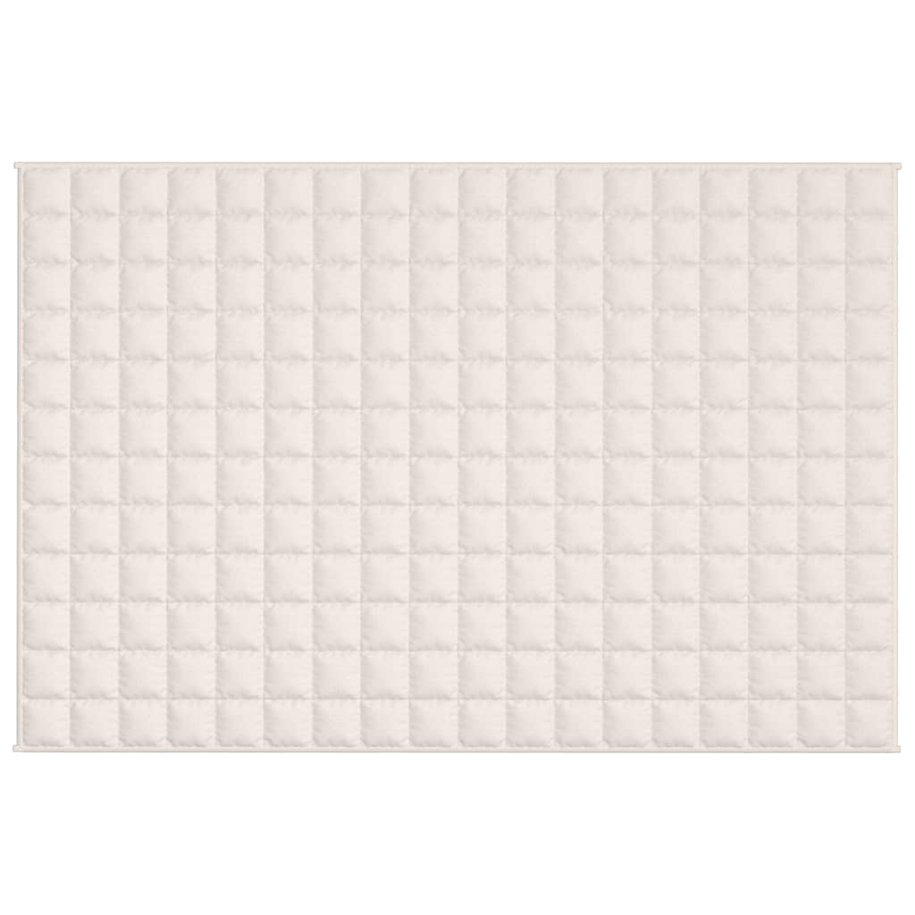 Vidaxx vægtet tæppe 120x180 cm 5 kg stof Lyscreme