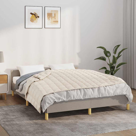 Vidaxx vægtet tæppe 150x200 cm 7 kg stof Lyscreme