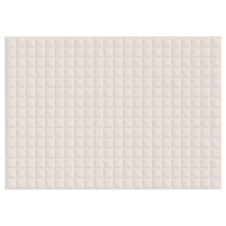 Vidaxx vægtet tæppe 155x220 cm 7 kg stof Lyscreme