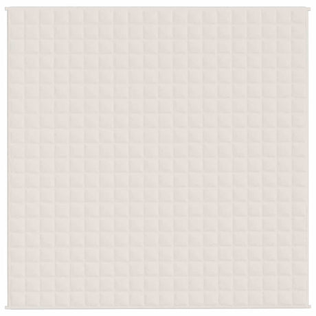 Vidaxx vægtet tæppe 200x200 cm 13 kg stof Lys creme farvet