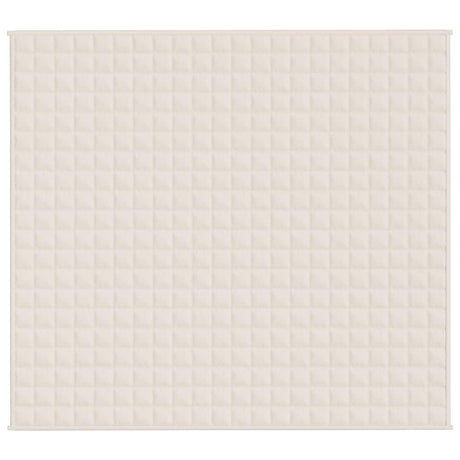 Vidaxx vægtet tæppe 200x225 cm 9 kg stof let fløde fløde