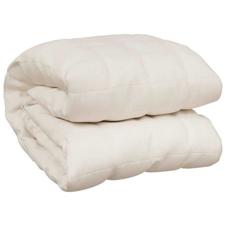 Vidaxx vægtet tæppe 200x225 cm 13 kg stof Lyscreme