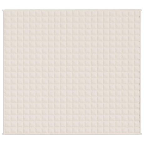 Vidaxx vægtet tæppe 200x225 cm 13 kg stof Lyscreme