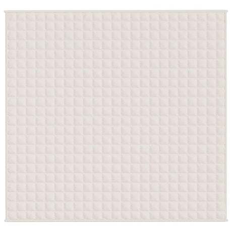 Vidaxx vægtet tæppe 220x235 cm 15 kg stof Lyscreme