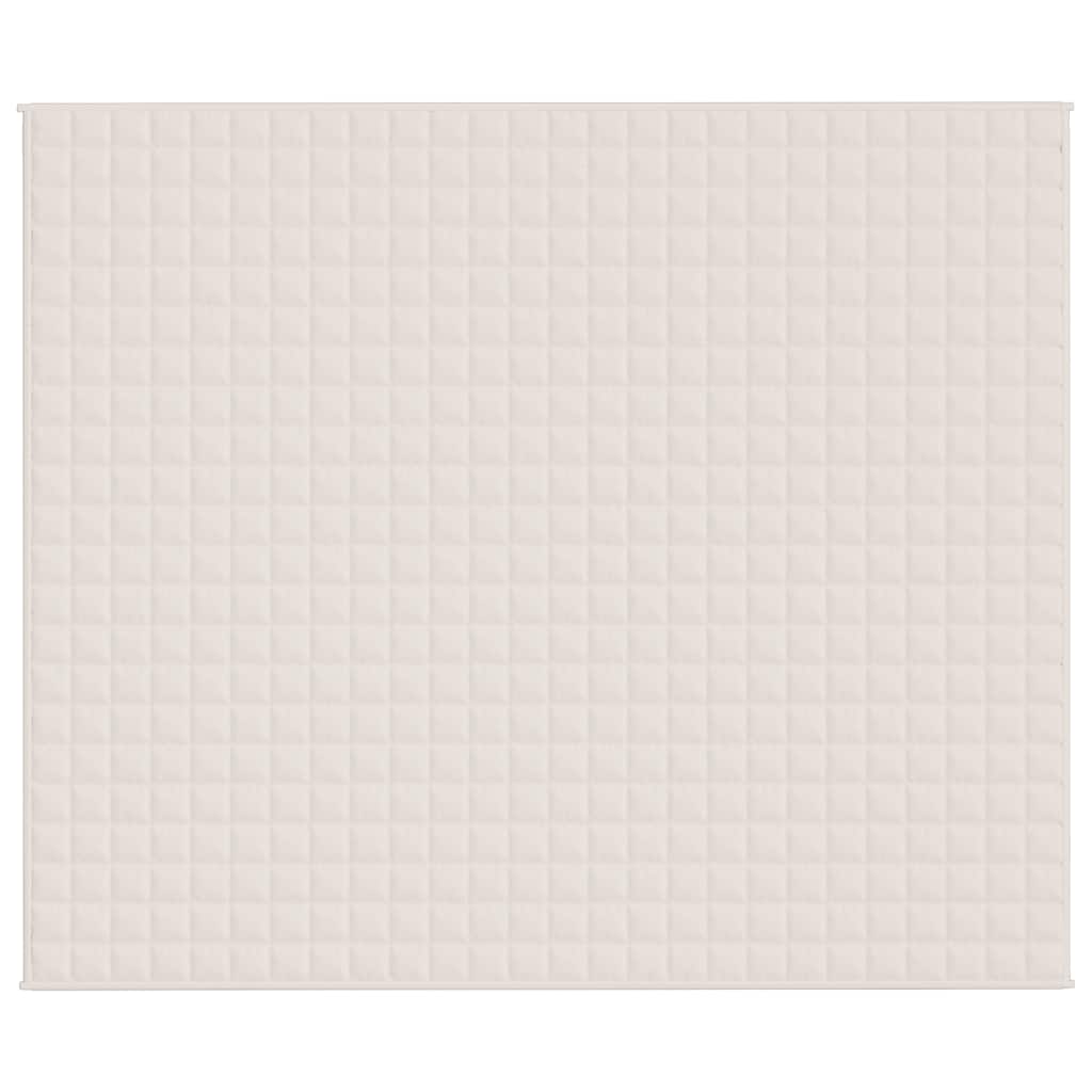 Vidaxx vægtet tæppe 220x260 cm 15 kg stof Lyscreme