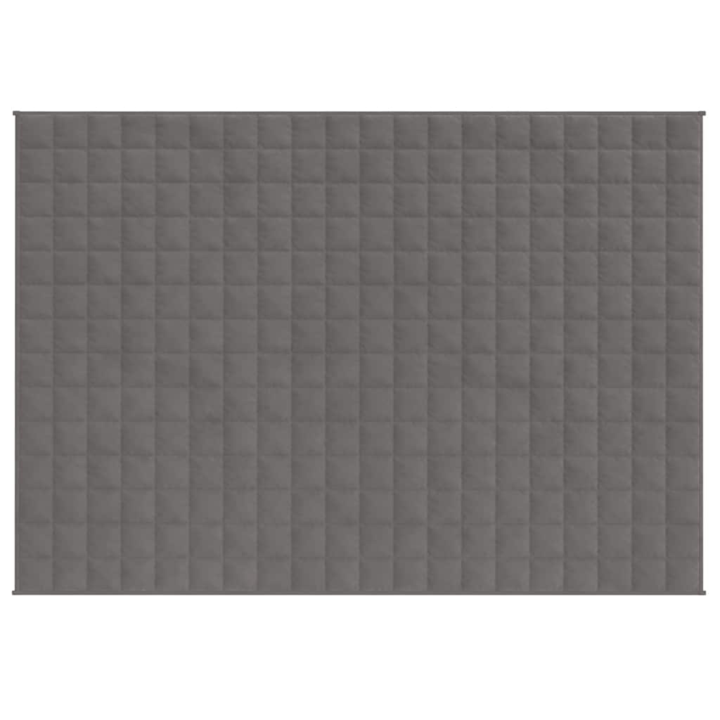 Vidaxx vægtet tæppe 150x200 cm 7 kg stof grå