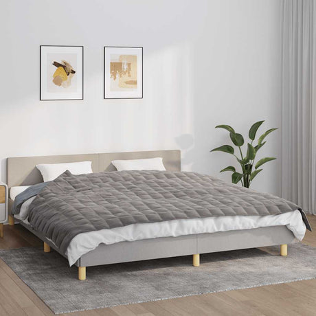 Vidaxx vægtet tæppe 155x220 cm 11 kg stof grå