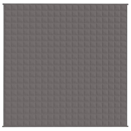 Vidaxx vægtet tæppe 200x200 cm 9 kg stof grå