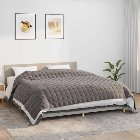 Vidaxx vægtet tæppe 220x260 cm 15 kg stof grå