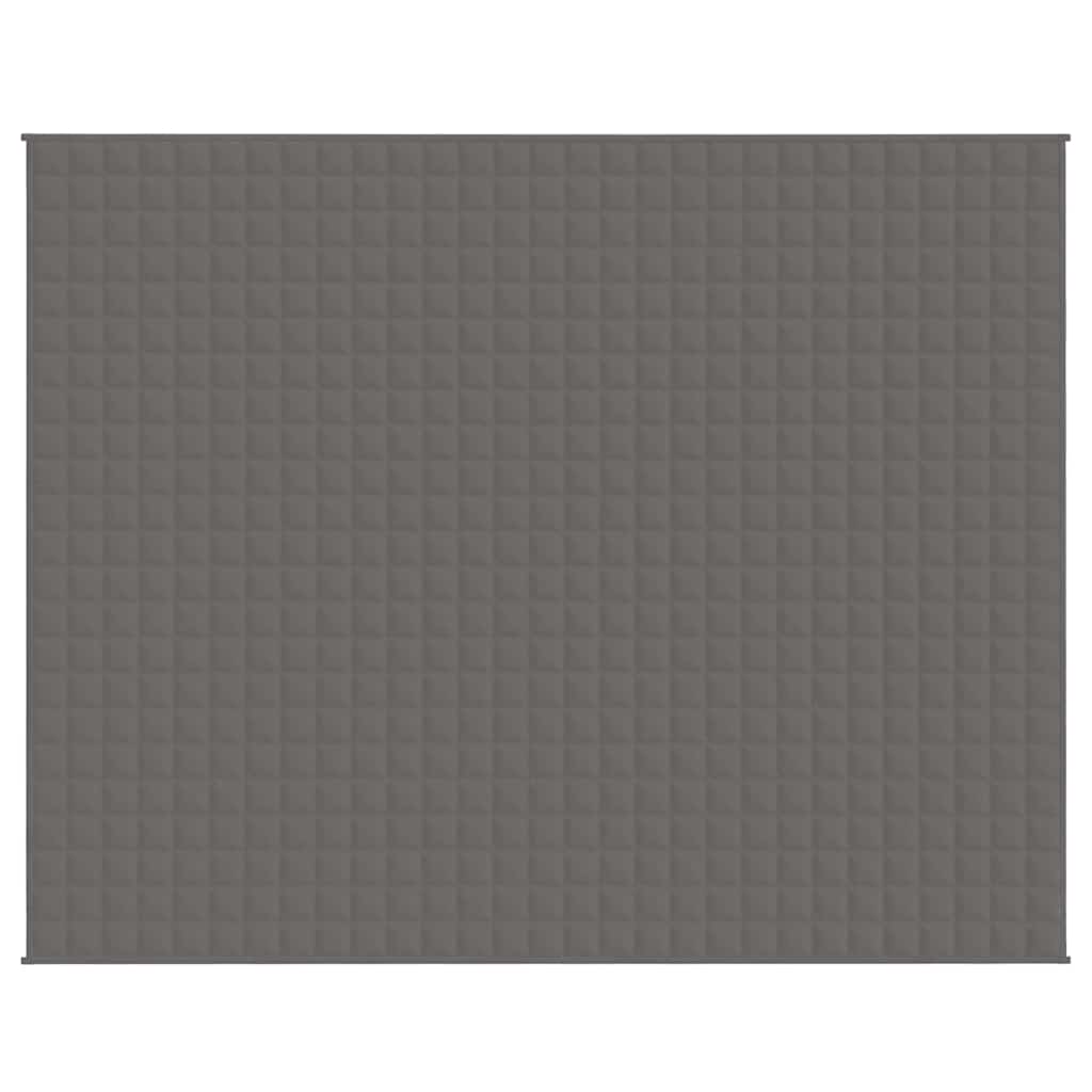 Vidaxx vægtet tæppe 235x290 cm 15 kg stof grå