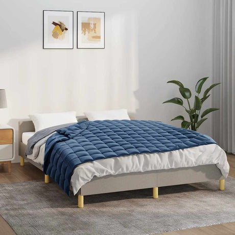 Vidaxx vægtet tæppe 150x200 cm 11 kg stof blåt