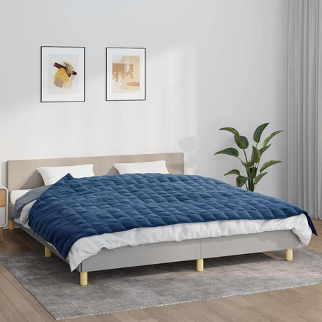 Vidaxx vægtet tæppe 155x220 cm 11 kg stof blåt