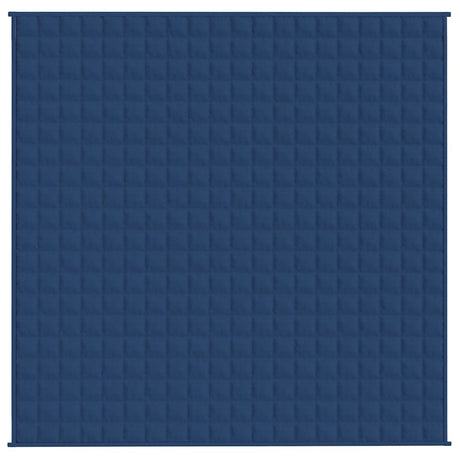 Vidaxx vægtet tæppe 200x200 cm 9 kg stof blåt