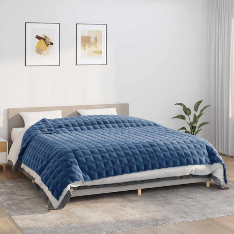 Vidaxx vægtet tæppe 235x290 cm 11 kg stof blåt