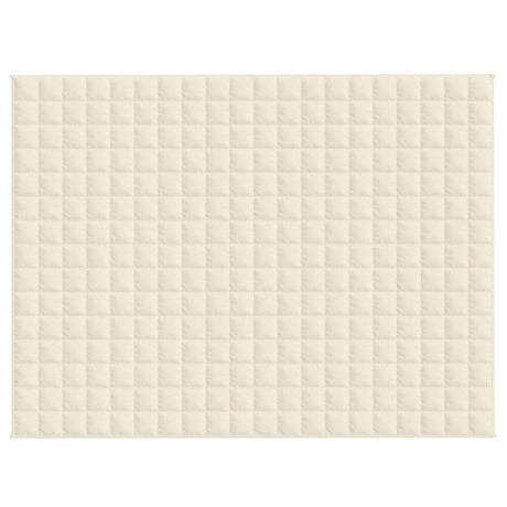Vidaxx vægtet tæppe 150x200 cm 11 kg stof Lyscreme