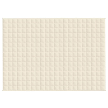 Vidaxx vægtet tæppe 155x220 cm 7 kg stof Lyscreme