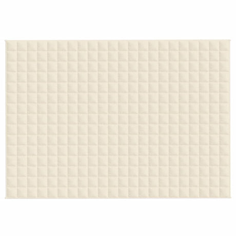Vidaxx vægtet tæppe 155x220 cm 11 kg Stof Lyscreme