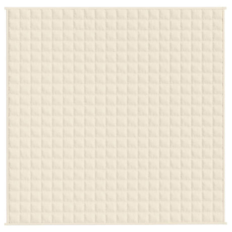 Vidaxx vægtet tæppe 200x200 cm 9 kg stof let fløde fløde