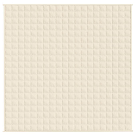 Vidaxx vægtet tæppe 200x200 cm 13 kg stof Lys creme farvet