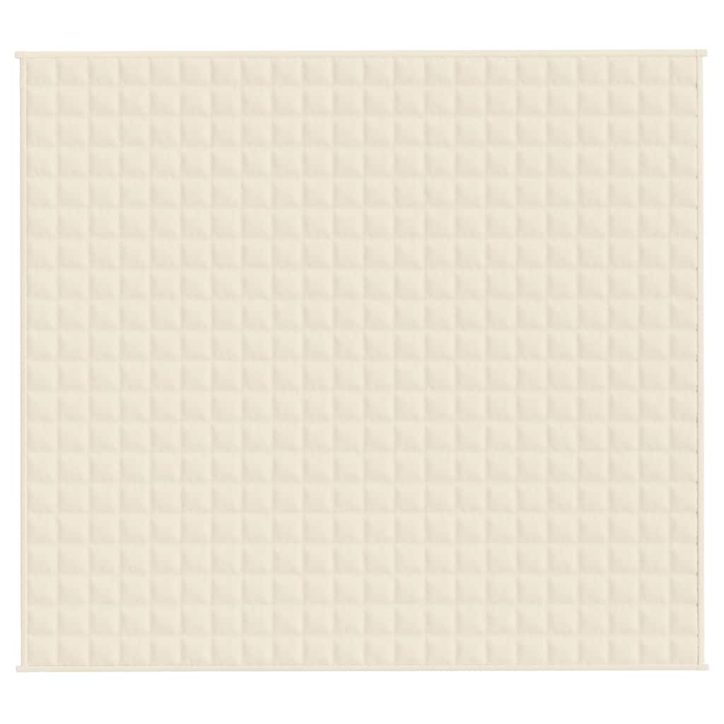 Vidaxx vægtet tæppe 200x225 cm 13 kg stof Lyscreme