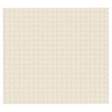 Vidaxx vægtet tæppe 200x225 cm 13 kg stof Lyscreme