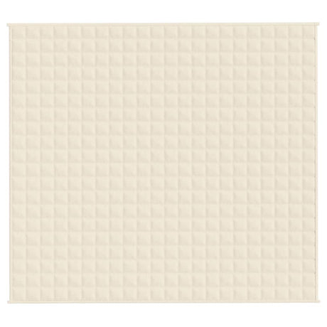 Vidaxx vægtet tæppe 200x225 cm 13 kg stof Lyscreme