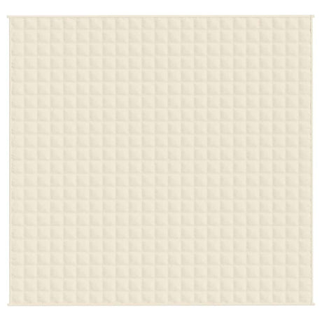 Vidaxx vægtet tæppe 220x235 cm 11 kg stof Lyscreme