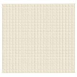 Vidaxx vægtet tæppe 220x235 cm 15 kg stof Lyscreme