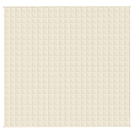 Vidaxx vægtet tæppe 220x235 cm 15 kg stof Lyscreme