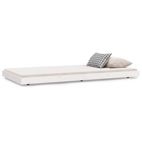 Vidaxl bedframe zonder matras massief grenenhout wit 140x200 cm