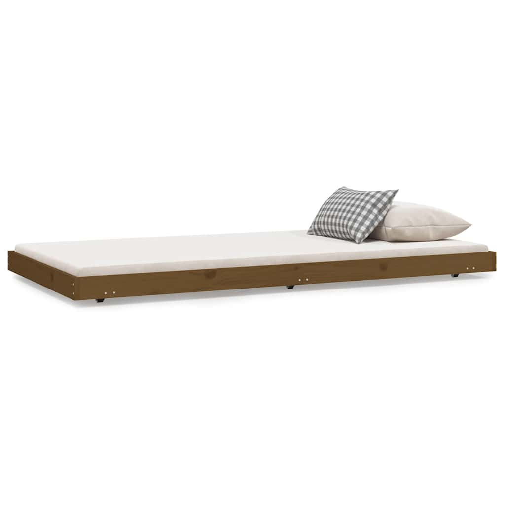 Vidaxl bedframe massief grenenhout honingbruin 100x200 cm