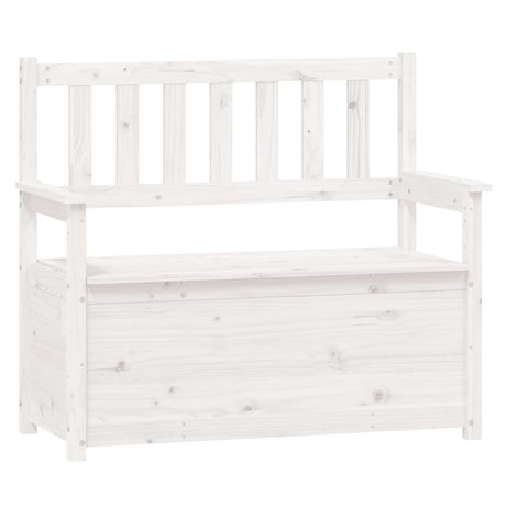 Vidaxl bankje 112,5x51,5x96,5 cm massief grenenhout wit