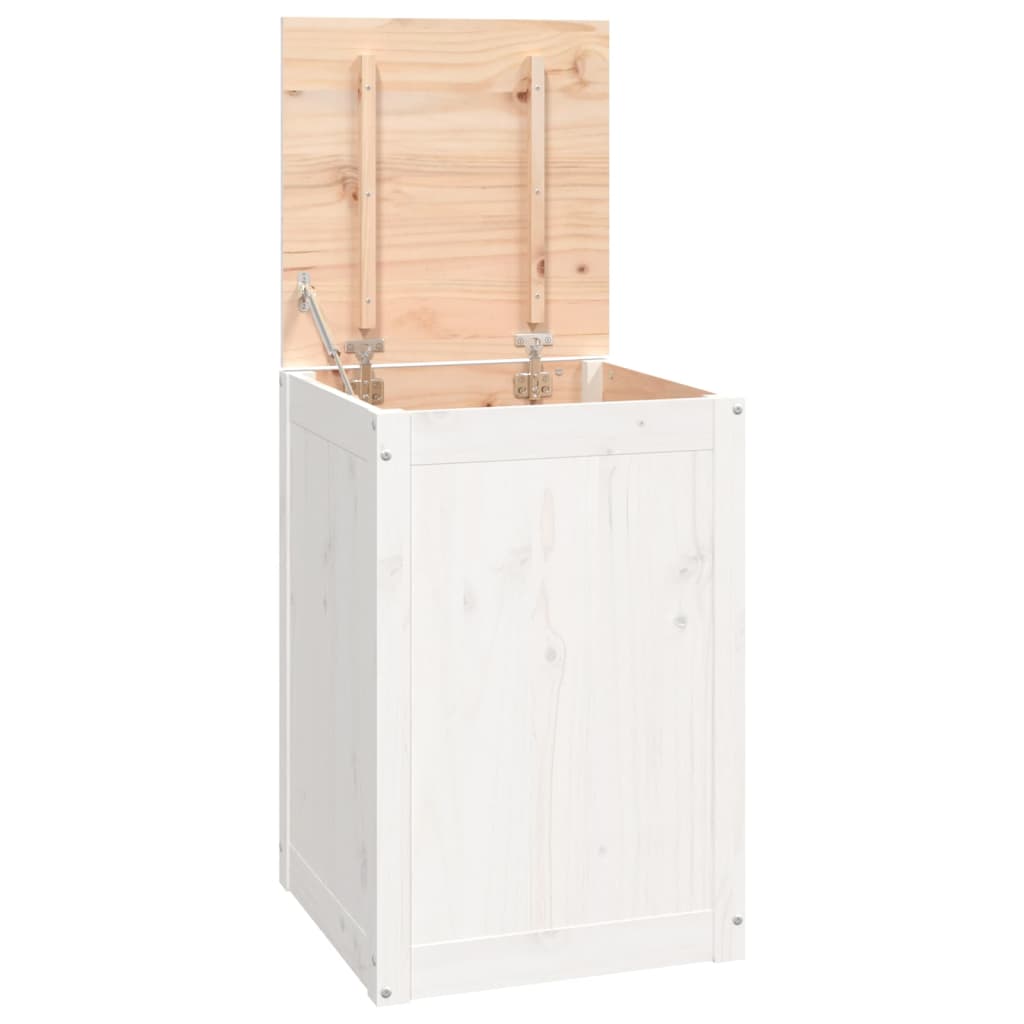 Vidaxx vaskeri kurv 44x44x66 cm fast fyrretræ hvid