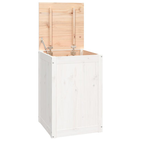 Vidaxx vaskeri kurv 44x44x66 cm fast fyrretræ hvid