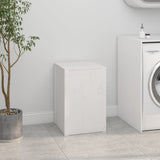 Vidaxx vaskeri kurv 44x44x66 cm fast fyrretræ hvid