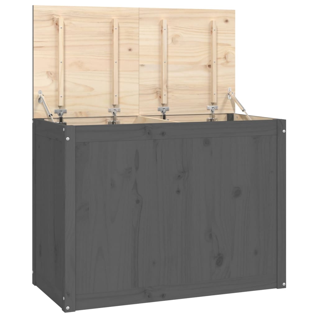 Vidaxx vaskeri Kurv 88.5x44x66 cm Solid fyrretræ grå