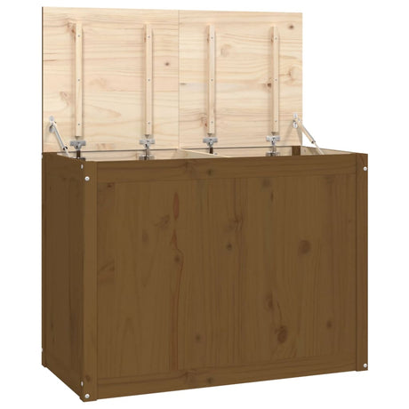 Vidaxx vaskeri Kurv 88.5x44x66 cm Solid fyrretræ Honningbrun
