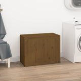 Vidaxx vaskeri Kurv 88.5x44x66 cm Solid fyrretræ Honningbrun