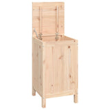 Vidaxl wasmand 44x44x76 cm massief grenenhout