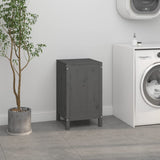 Vidaxx vaskeri kurv 44x44x76 cm solid fyrretræ grå