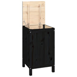 Vidaxx vaskeri kurv 44x44x76 cm Solid fyrretræ sort