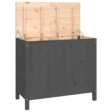 Vidaxx vaskeri kurv 88.5x44x76 cm Solid fyrretræ grå