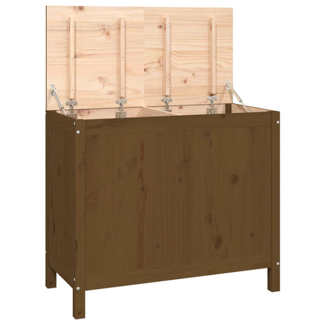 Vidaxx Vaskeri Kurv 88.5x44x76 cm Solid fyrretræ Honningbrun