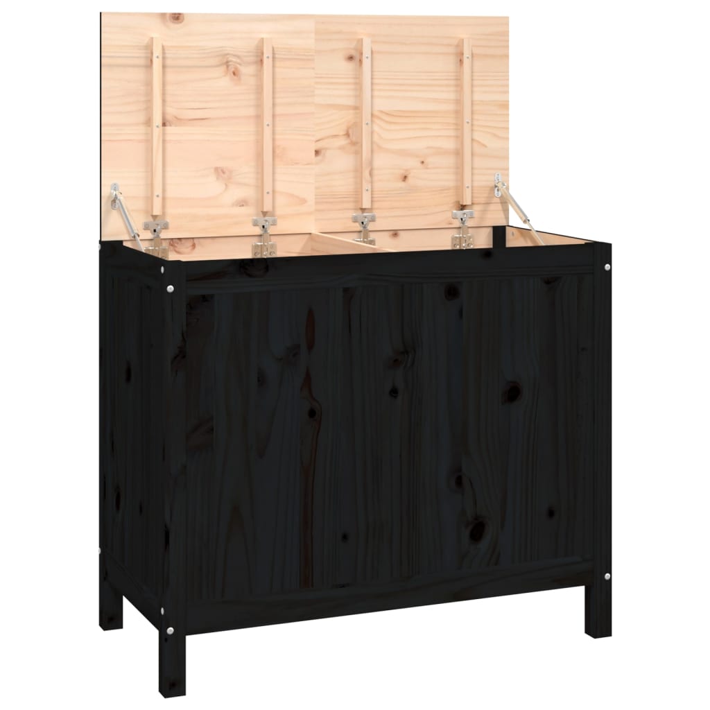 Vidaxx vaskeri 88.5x44x76 cm Solid fyrretræ sort